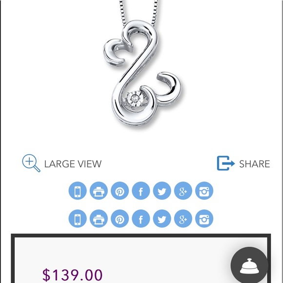 Kay Jewelers Jewelry - Sterling Sliver Kay Jewelers Open Heart collection